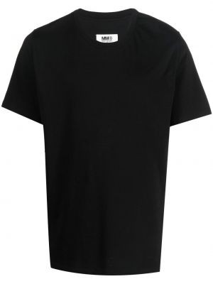T-shirt con stampa Mm6 Maison Margiela nero