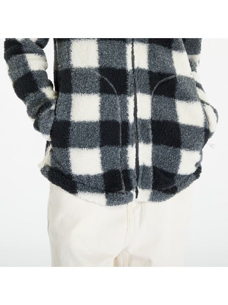 Καρό πουλόβερ με φερμουάρ με σχέδιο Columbia γκρι