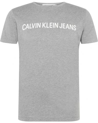 Πουκάμισο τζιν Calvin Klein Jeans γκρι