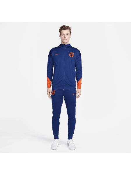 Survêtement en tricot à capuche Nike bleu