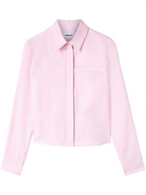 Pamučna košulja s vezom Ambush ružičasta