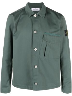 Риза с копчета Stone Island зелено