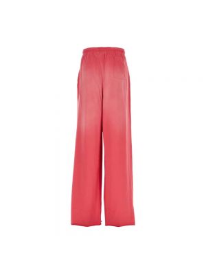 Pantalones de chándal de algodón Vetements rosa