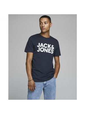 Camiseta con estampado Jack & Jones azul
