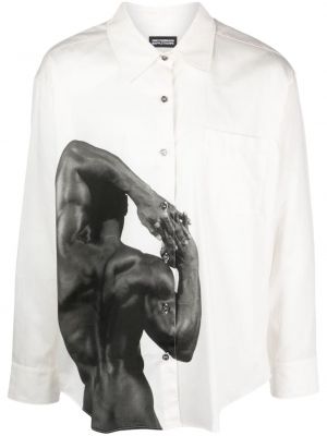 Βαμβακερό πουκάμισο με σχέδιο Honey Fucking Dijon