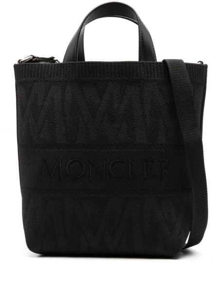 Pletená shopper kabelka s výšivkou Moncler