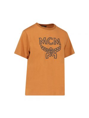 Camiseta con estampado Mcm marrón