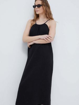Памучна рокля Chantelle черно