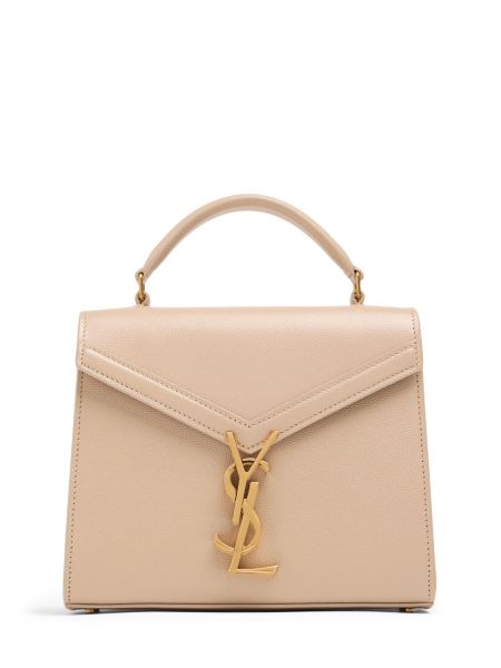 Læder top Saint Laurent beige