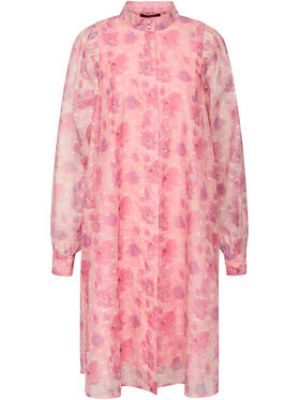 Priliehavé košeľové šaty Bruuns Bazaar ružová