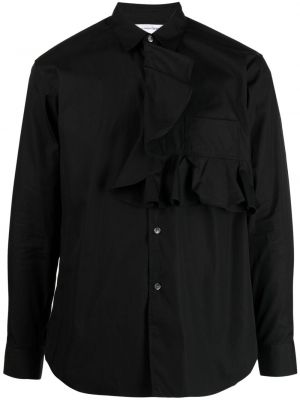 Bombažna srajca z volani Comme Des Garcons Shirt črna
