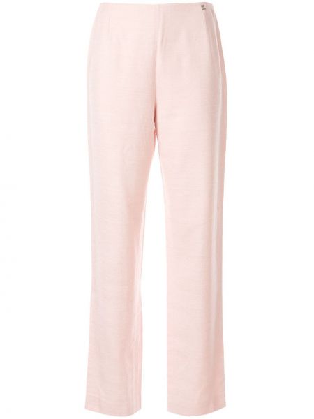 Pantalones rectos Chanel Pre-owned rosa