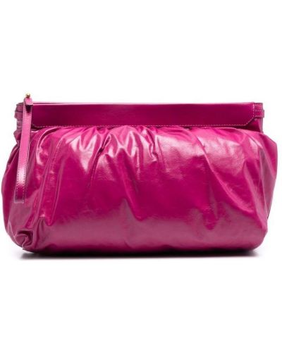 Bolso clutch con volantes Isabel Marant rosa