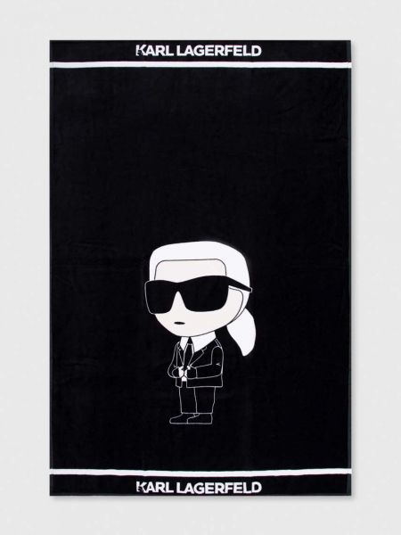 Памучен фишу Karl Lagerfeld черно