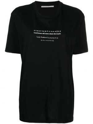 Camiseta oversized Stella Mccartney negro