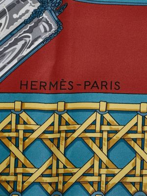 Zīda šalle Hermès sarkans