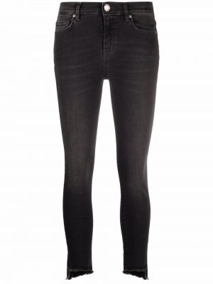 Asymmetrisk skinny fit-jeans Pinko svart