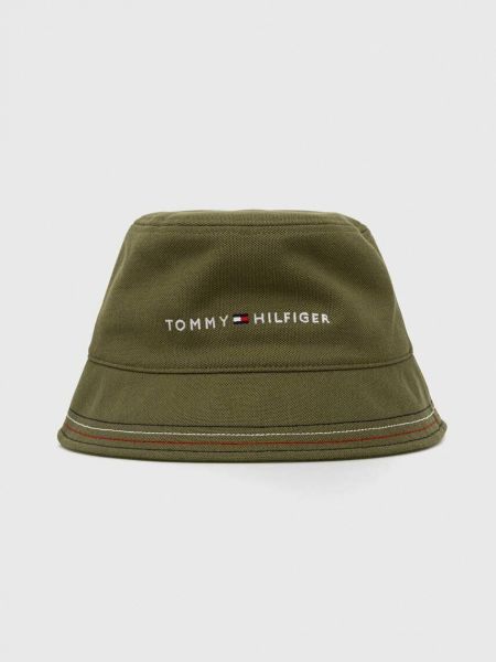 Zielony kapelusz Tommy Hilfiger