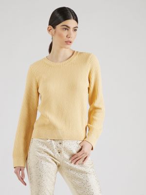 Пуловер Knowledgecotton Apparel жълто