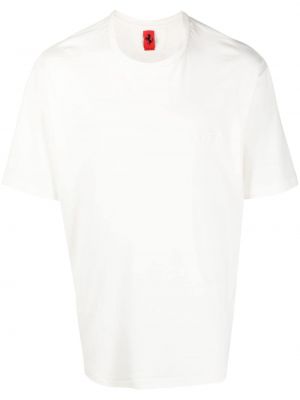 T-shirt aus baumwoll Ferrari weiß