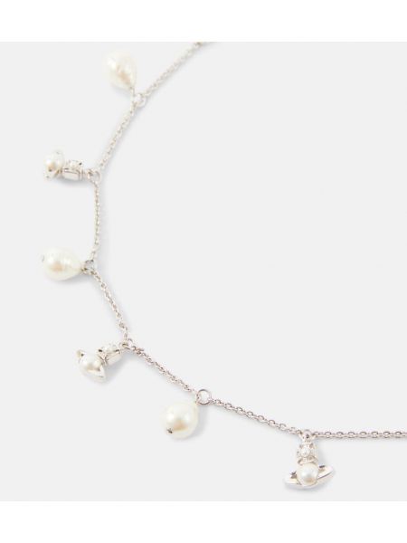 Colier cu perle Vivienne Westwood alb