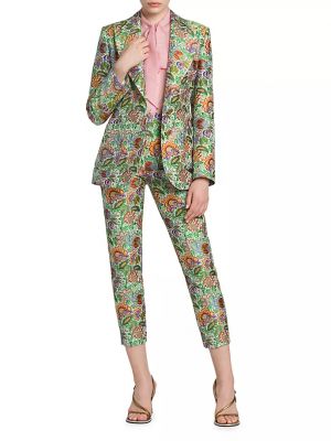 Пиджак в цветочек с принтом Etro