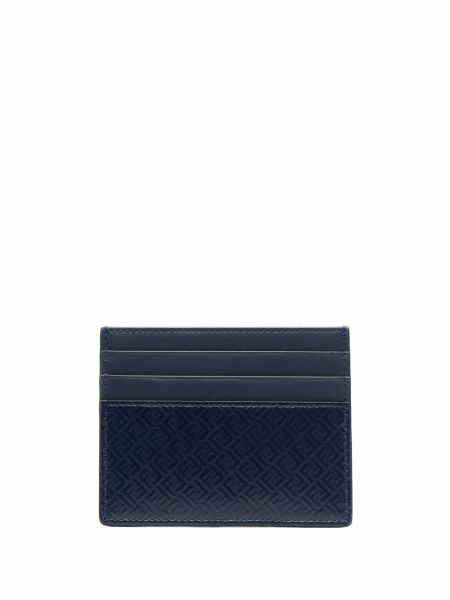 Žakárová peňaženka Fendi modrá