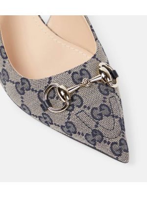 Полуотворени обувки с отворена пета Gucci