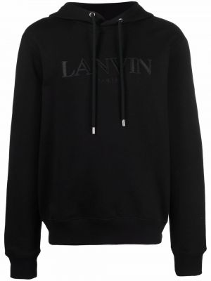 Siuvinėtas džemperis su gobtuvu Lanvin juoda