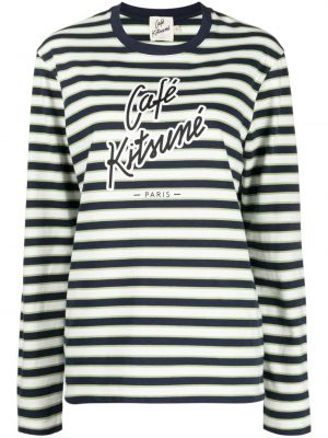 T-shirt di cotone con stampa Café Kitsuné