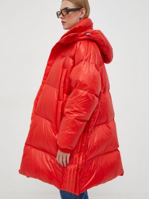 Pernata jakna oversized Adidas Originals crvena