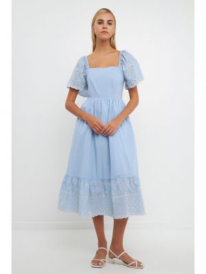 Платье миди с вышивкой English Factory