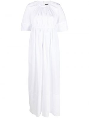 Mini robe avec manches courtes Jil Sander blanc
