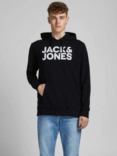 Bluza z kapturem Jack&jones czarna