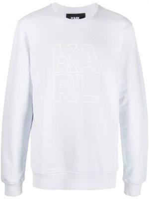 Trykt sweatshirt Karl Lagerfeld blå