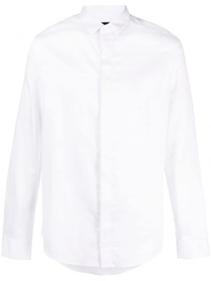 Kokvilnas krekls Armani Exchange balts