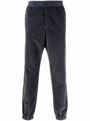 Pantalones rectos de pana slim fit Etro azul