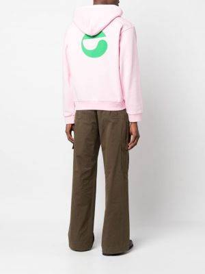 Kapučdžemperis ar apdruku džersija Coperni rozā