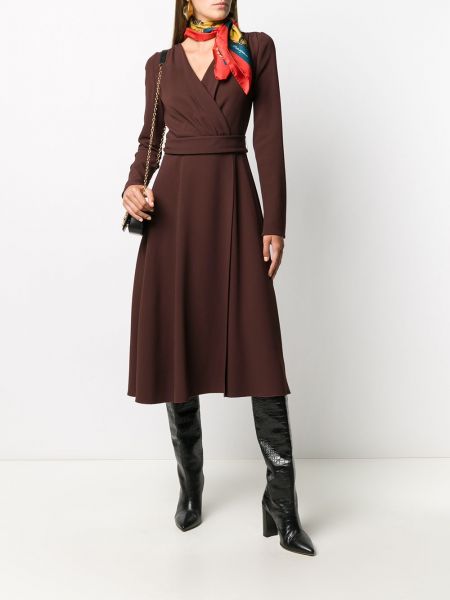 Vestido midi Dolce & Gabbana marrón