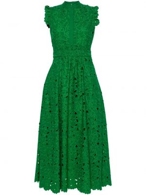 Midi šaty Erdem zelené