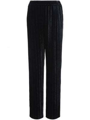 Rovné kalhoty Giorgio Armani černé