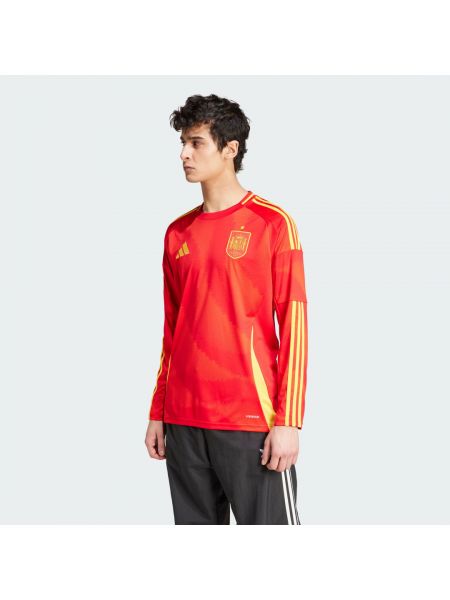 Koszulka z długim rękawem Adidas czerwona