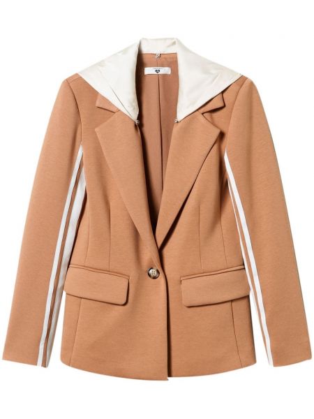 Hætte blazer Twinset brun