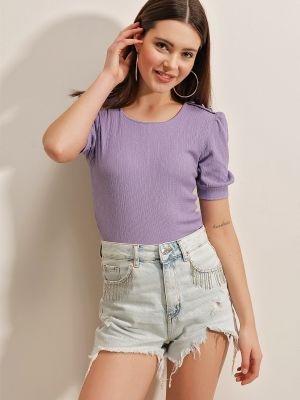 Bluză cu croială ajustată Bigdart violet