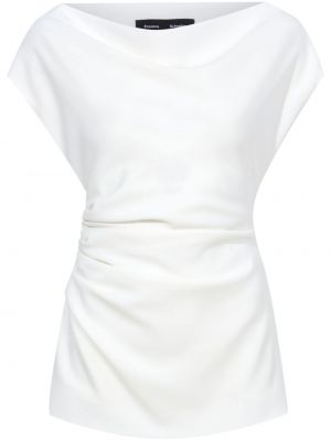 Блуза от креп Proenza Schouler бяло