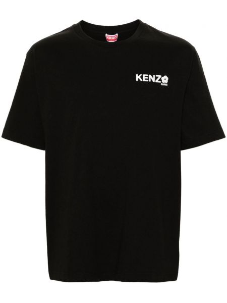 Βαμβακερή μπλούζα Kenzo μαύρο