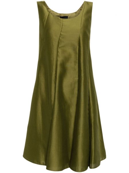 Πλισέ βαμβακερή βραδινό φόρεμα Jnby πράσινο