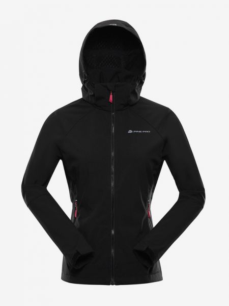 Дъждобран яке от софтшел Alpine Pro черно
