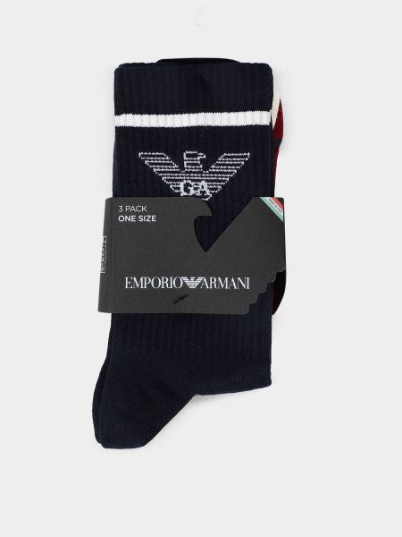 Бордовые носки Emporio Armani