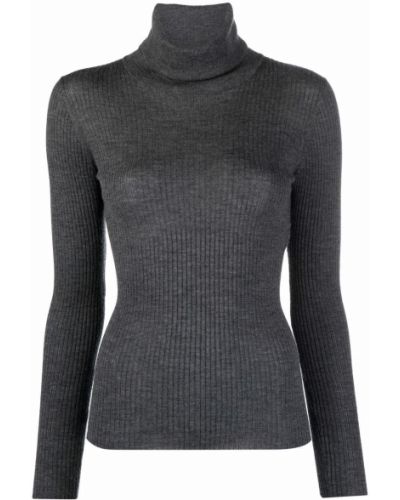 Jersey de cuello vuelto de tela jersey Nina Ricci gris